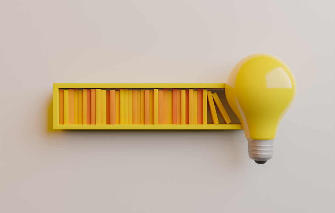 Load Bar with Books and Light Bulb